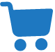 icon cart blue